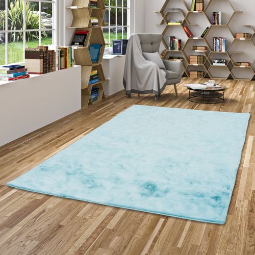 Tapis En Fourrure Plush 60x90cm Turquoise