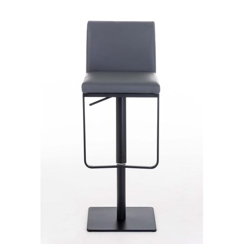 Tabouret De Bar Panama En Similicuir Avec Pied En Métal Gris/noir