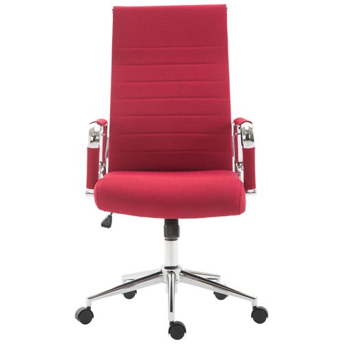 Fauteuil De Bureau Kolumbus Tissu Rouge