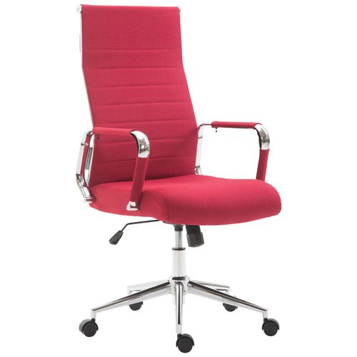 Fauteuil De Bureau Kolumbus Tissu Rouge