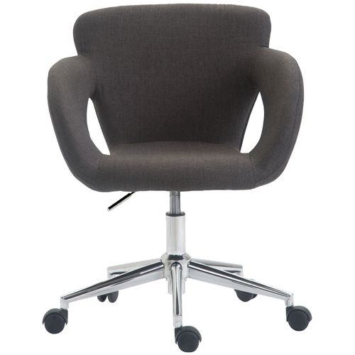 Chaise De Bureau Edison Tissu Gris Foncé