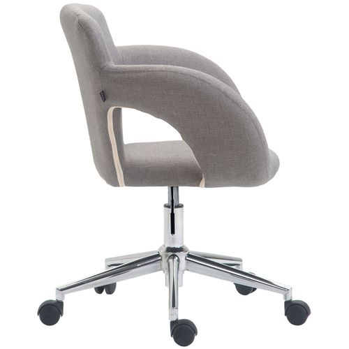 Chaise De Bureau Edison Tissu Gris