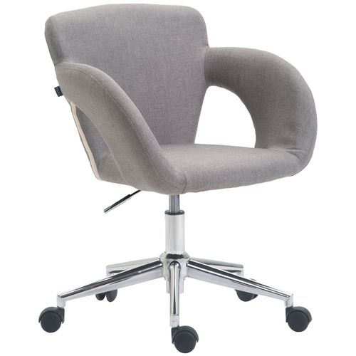 Chaise De Bureau Edison Tissu Gris