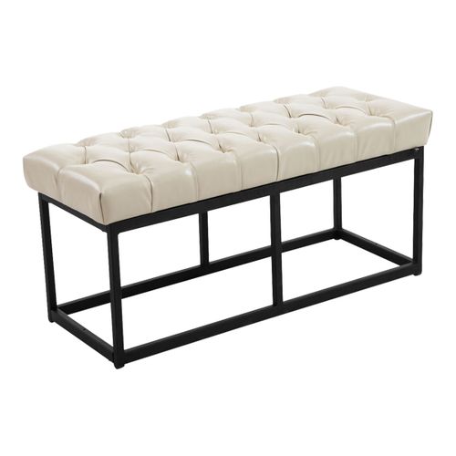 Banquette Amun B Similicuir Crème/100 Cm