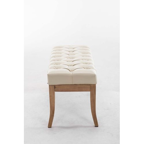 Banc Ramses Similicuir Antique Clair Crème/100 Cm