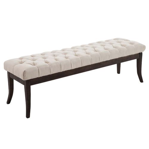 Banc Ramses Tissu Antique Sombre Crème/150 Cm