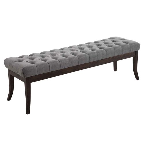 Banc Ramses Tissu Antique Sombre Gris/150 Cm