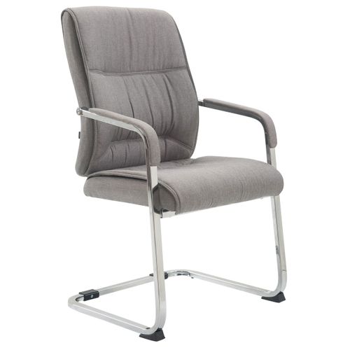 Chaise Visiteur Xxl Anubis Tissu Gris