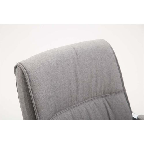 Chaise Visiteur Xxl Anubis Tissu Gris