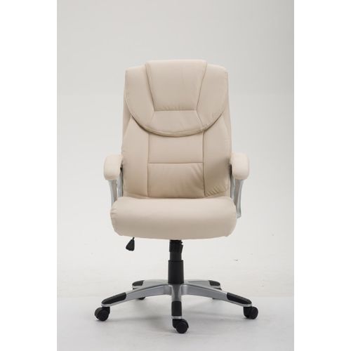 Fauteuil De Bureau Xl Texas V2 Similicuir Crème