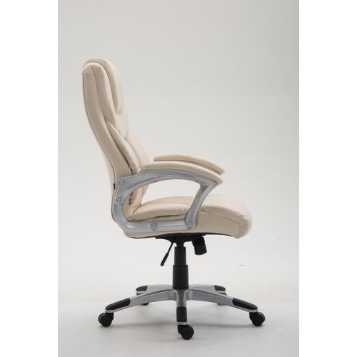 Fauteuil De Bureau Xl Texas V2 Similicuir Crème