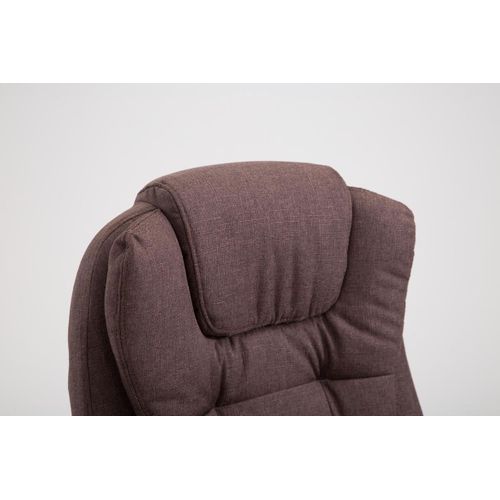 Fauteuil De Chef Thor En Tissu Marron
