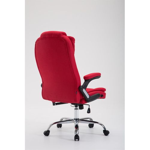 Fauteuil De Chef Thor En Tissu Rouge