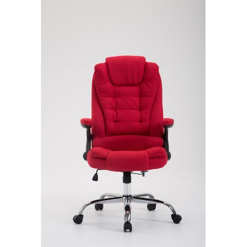 Fauteuil De Chef Thor En Tissu Rouge