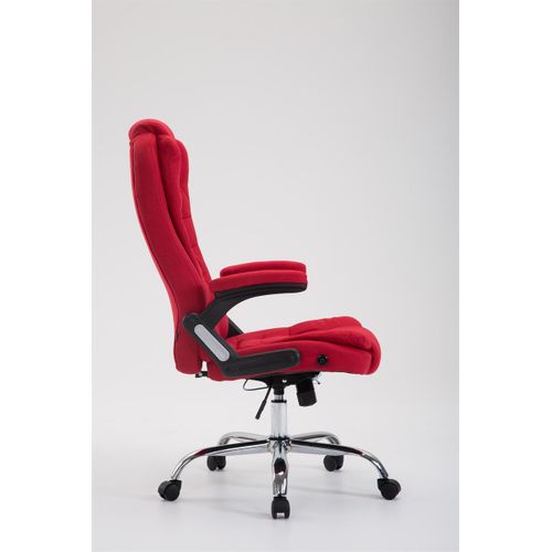 Fauteuil De Chef Thor En Tissu Rouge
