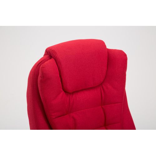Fauteuil De Chef Thor En Tissu Rouge