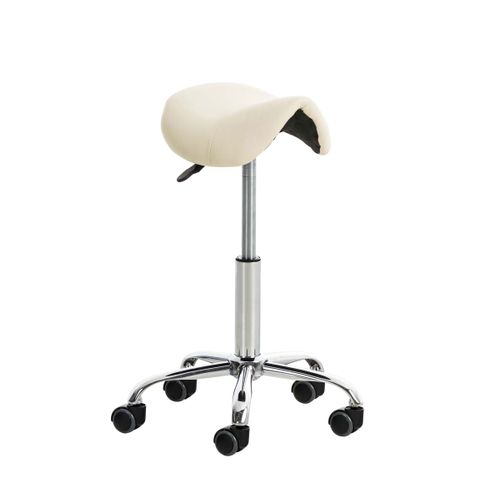Tabouret De Travail Reno Similicuir Crème