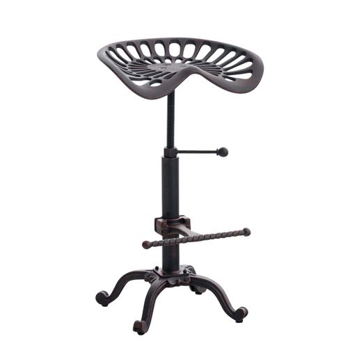 Tabouret De Bar Butch Au Style Industriel Bronze