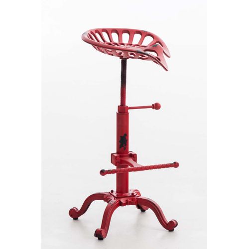 Tabouret De Bar Butch Au Style Industriel Rouge