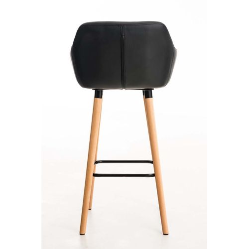 Tabouret De Bar Grant Similicuir Noir