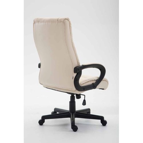 Fauteuil De Bureau Xl Sparta Similicuir Crème