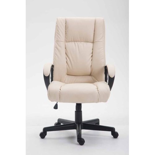 Fauteuil De Bureau Xl Sparta Similicuir Crème
