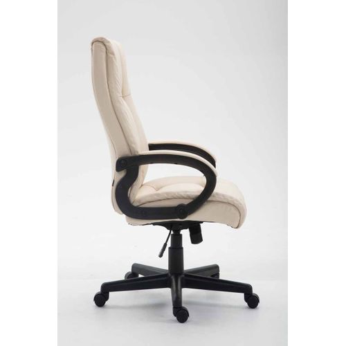 Fauteuil De Bureau Xl Sparta Similicuir Crème