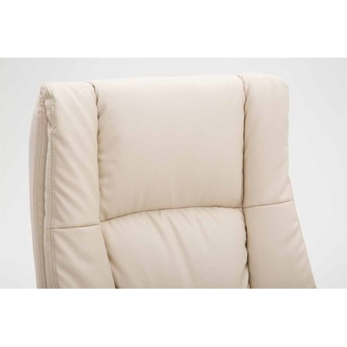 Fauteuil De Bureau Xl Sparta Similicuir Crème