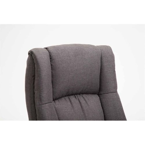 Fauteuil De Bureau Xl Sparta Tissu Gris Foncé