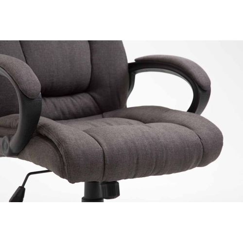 Fauteuil De Bureau Xl Sparta Tissu Gris Foncé