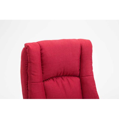 Fauteuil De Bureau Xl Sparta Tissu Rouge