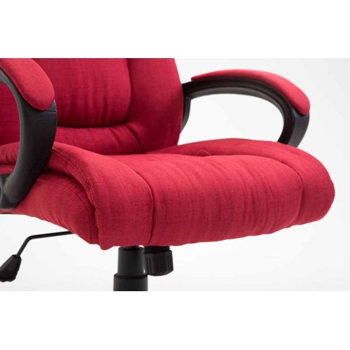 Fauteuil De Bureau Xl Sparta Tissu Rouge