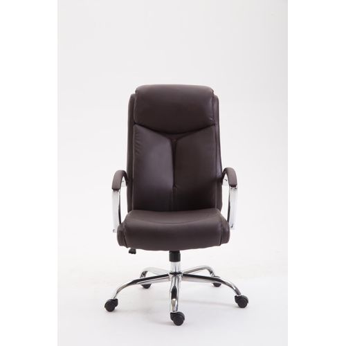 Fauteuil De Bureau Xl Vaud Similicuir Marron