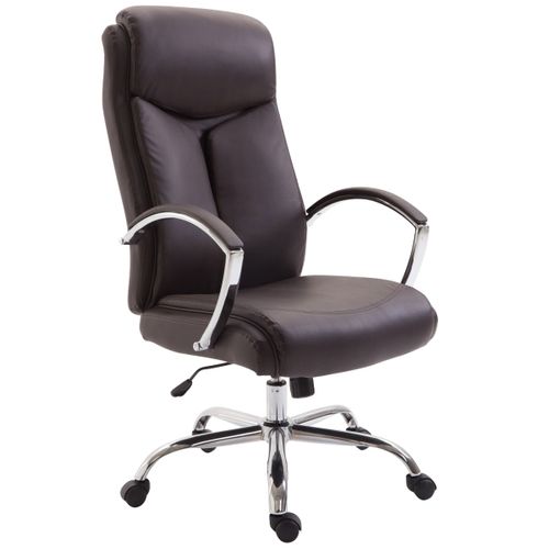 Fauteuil De Bureau Xl Vaud Similicuir Marron