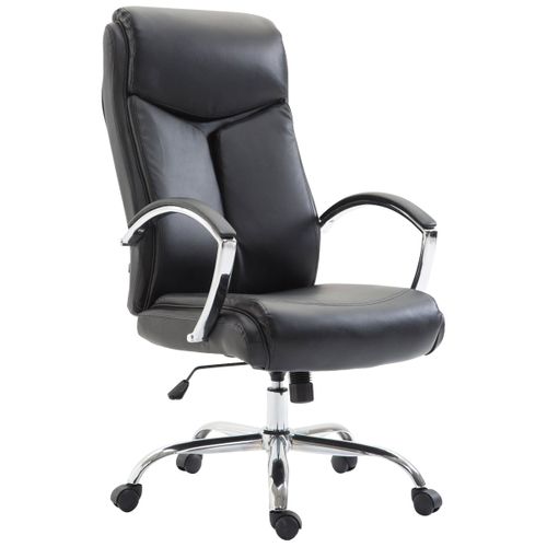Fauteuil De Bureau Xl Vaud Similicuir Noir