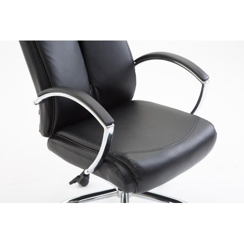 Fauteuil De Bureau Xl Vaud Similicuir Noir