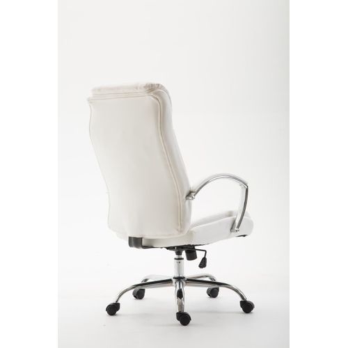 Fauteuil De Bureau Xl Vaud Similicuir Blanc
