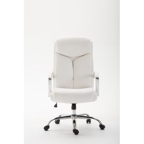 Fauteuil De Bureau Xl Vaud Similicuir Blanc
