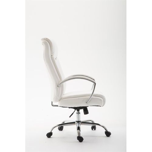 Fauteuil De Bureau Xl Vaud Similicuir Blanc