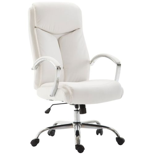 Fauteuil De Bureau Xl Vaud Similicuir Blanc
