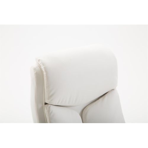 Fauteuil De Bureau Xl Vaud Similicuir Blanc