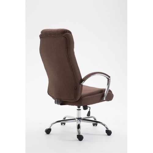 Fauteuil De Bureau Xl Vaud Tissu Marron