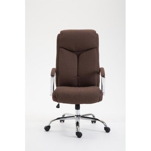 Fauteuil De Bureau Xl Vaud Tissu Marron