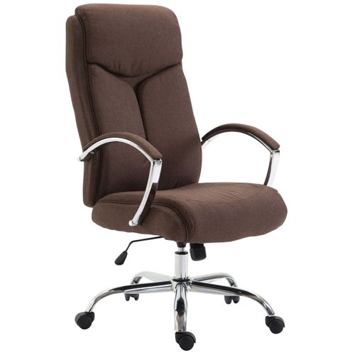 Fauteuil De Bureau Xl Vaud Tissu Marron