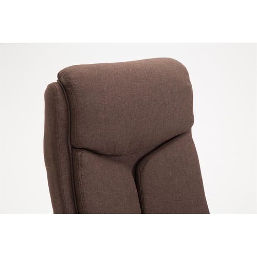 Fauteuil De Bureau Xl Vaud Tissu Marron