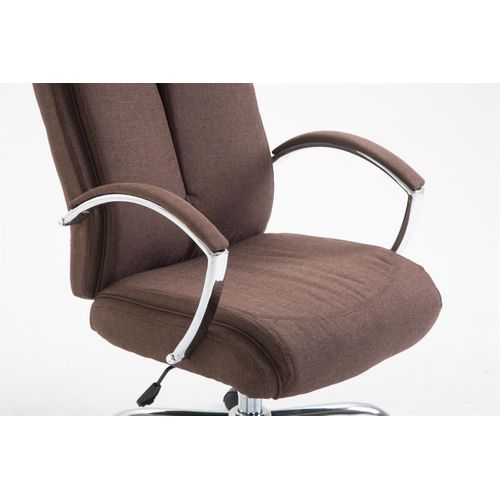 Fauteuil De Bureau Xl Vaud Tissu Marron
