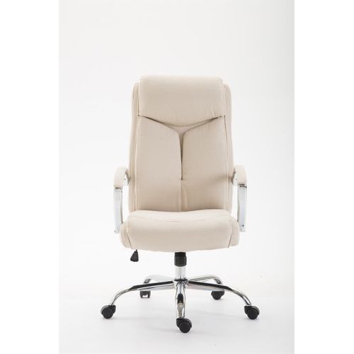 Fauteuil De Bureau Xl Vaud Tissu Crème