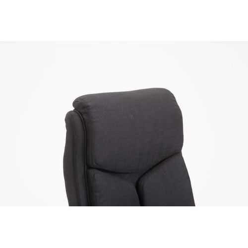 Fauteuil De Bureau Xl Vaud Tissu Noir
