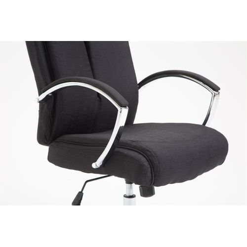 Fauteuil De Bureau Xl Vaud Tissu Noir