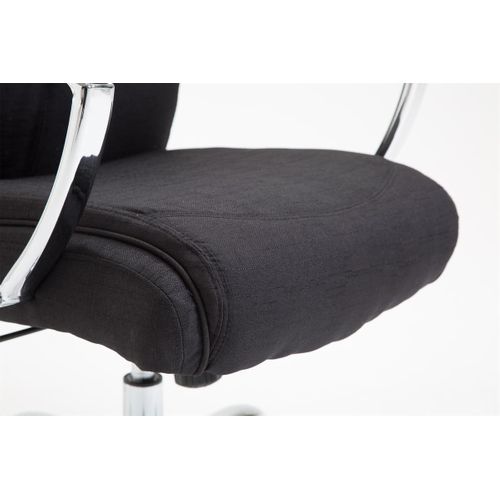 Fauteuil De Bureau Xl Vaud Tissu Noir
